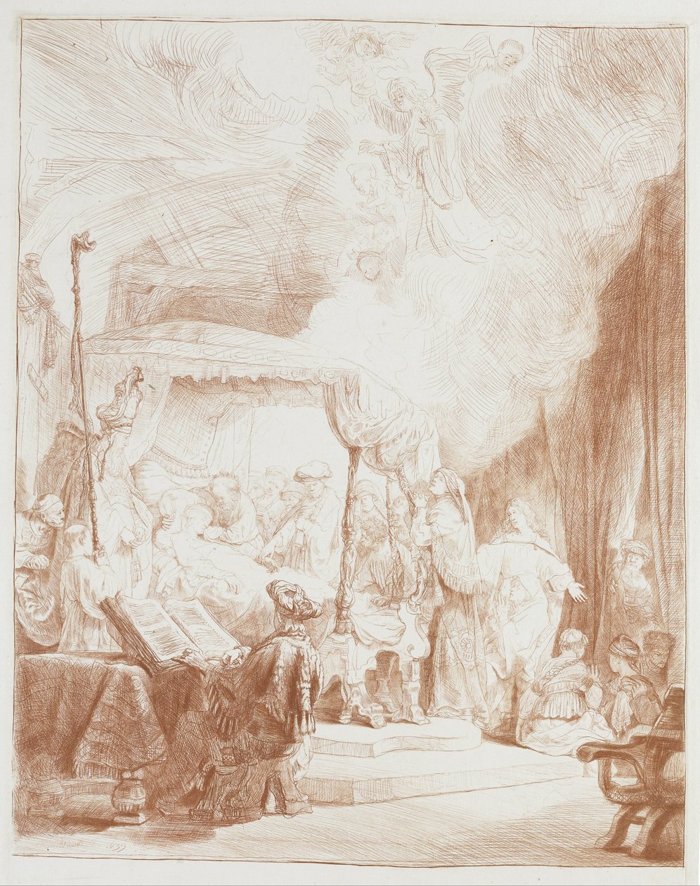 La morte della Vergine da Rembrandt van Rijn