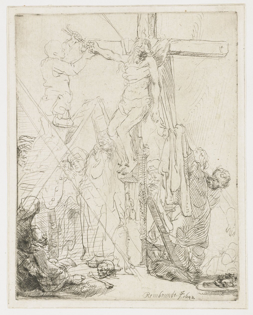 La discesa dalla croce: uno schizzo da Rembrandt van Rijn