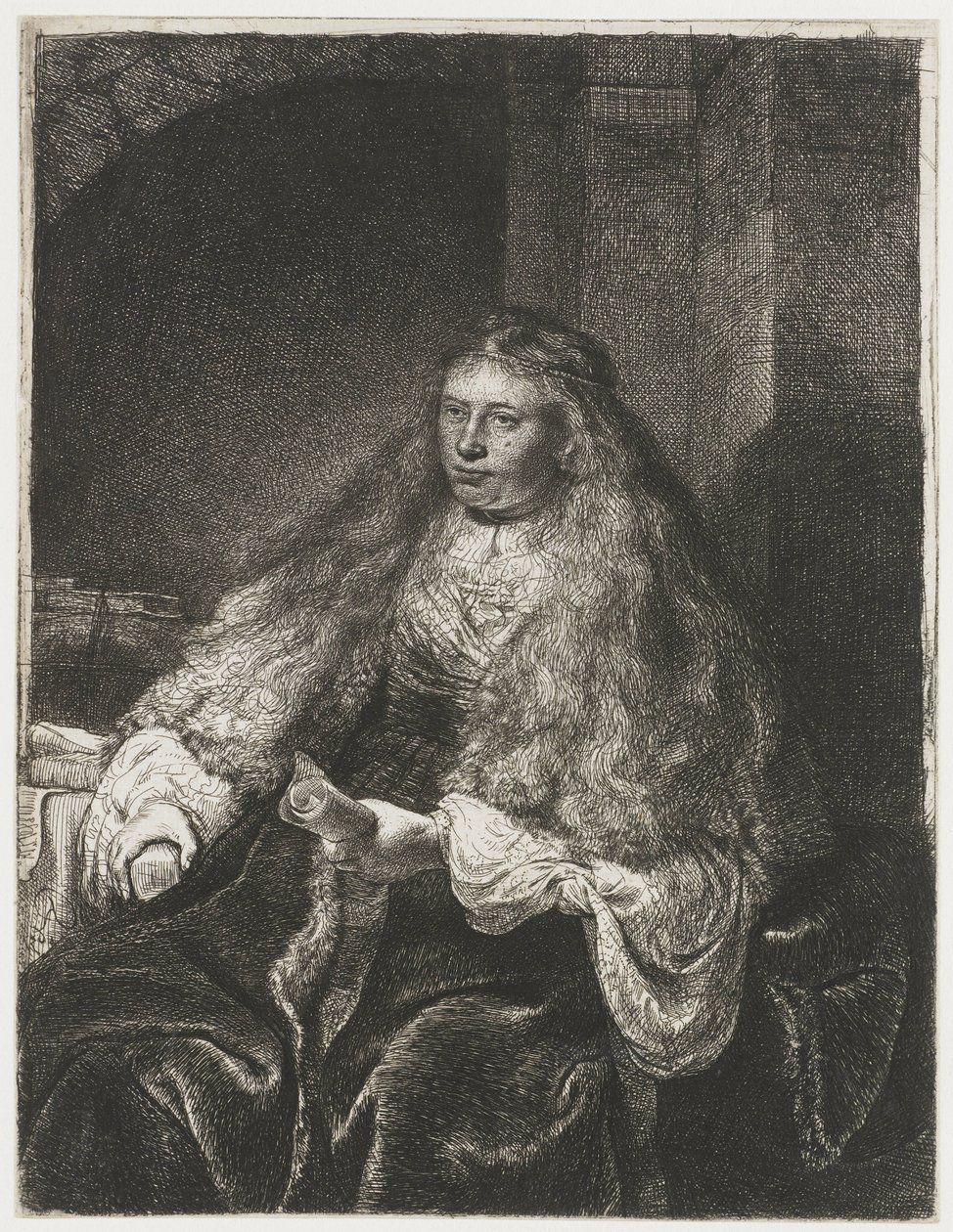 La grande sposa ebrea da Rembrandt van Rijn