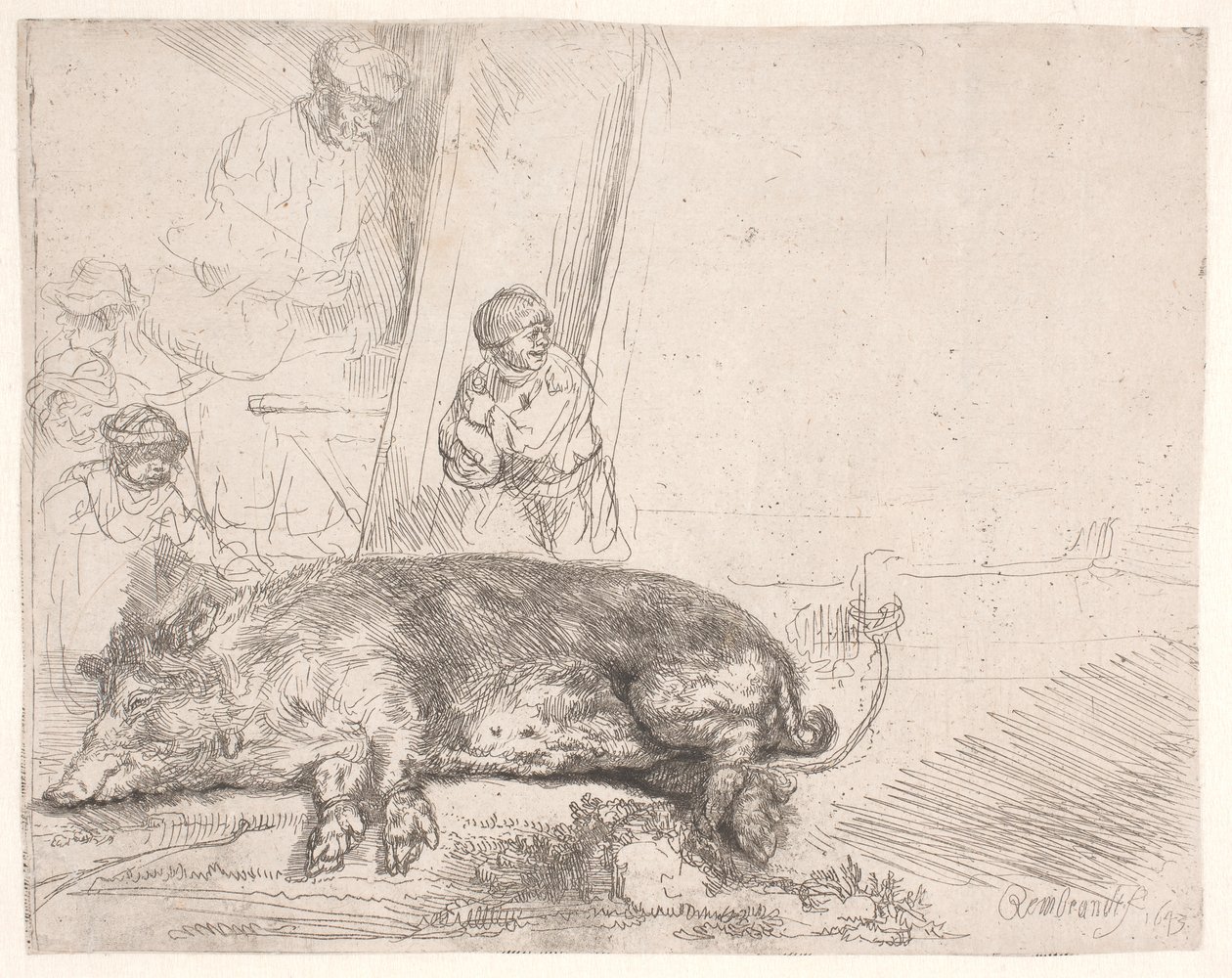 Il maiale da Rembrandt van Rijn
