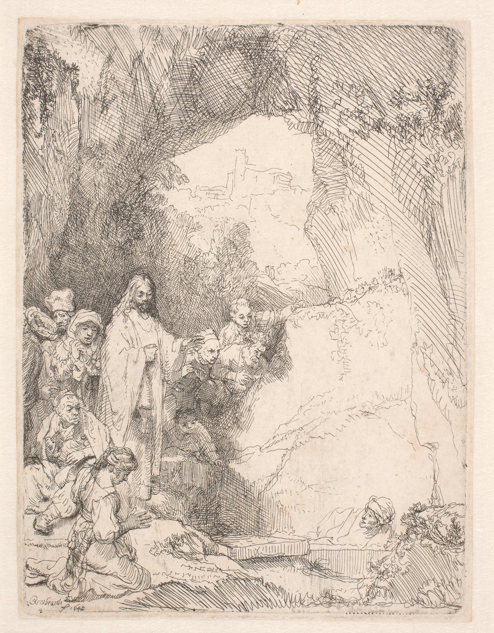 La resurrezione di Lazzaro: la tavola più piccola da Rembrandt van Rijn