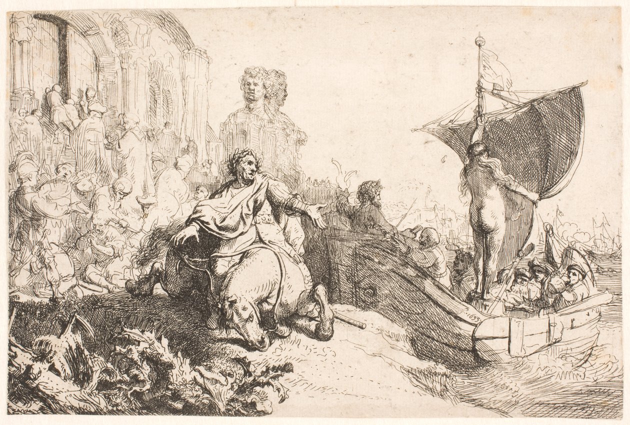 La nave della Fortuna da Rembrandt van Rijn