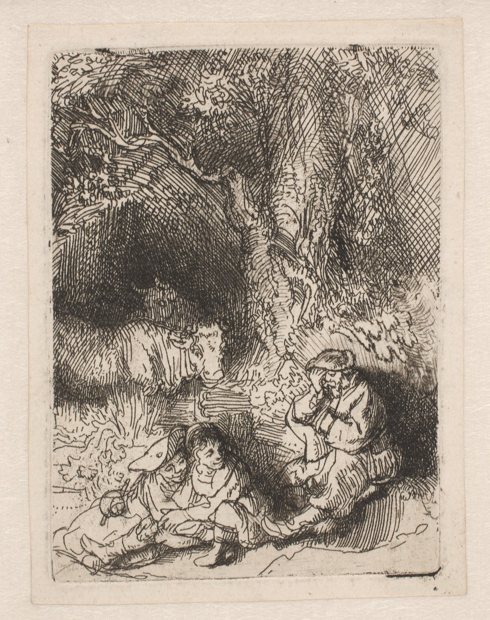 Il pastore addormentato da Rembrandt van Rijn