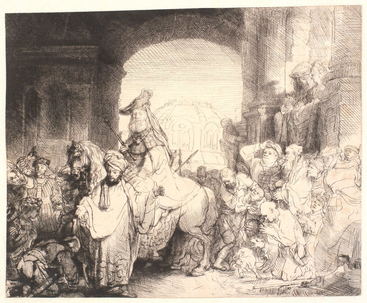 Il trionfo di Mardocheo da Rembrandt van Rijn
