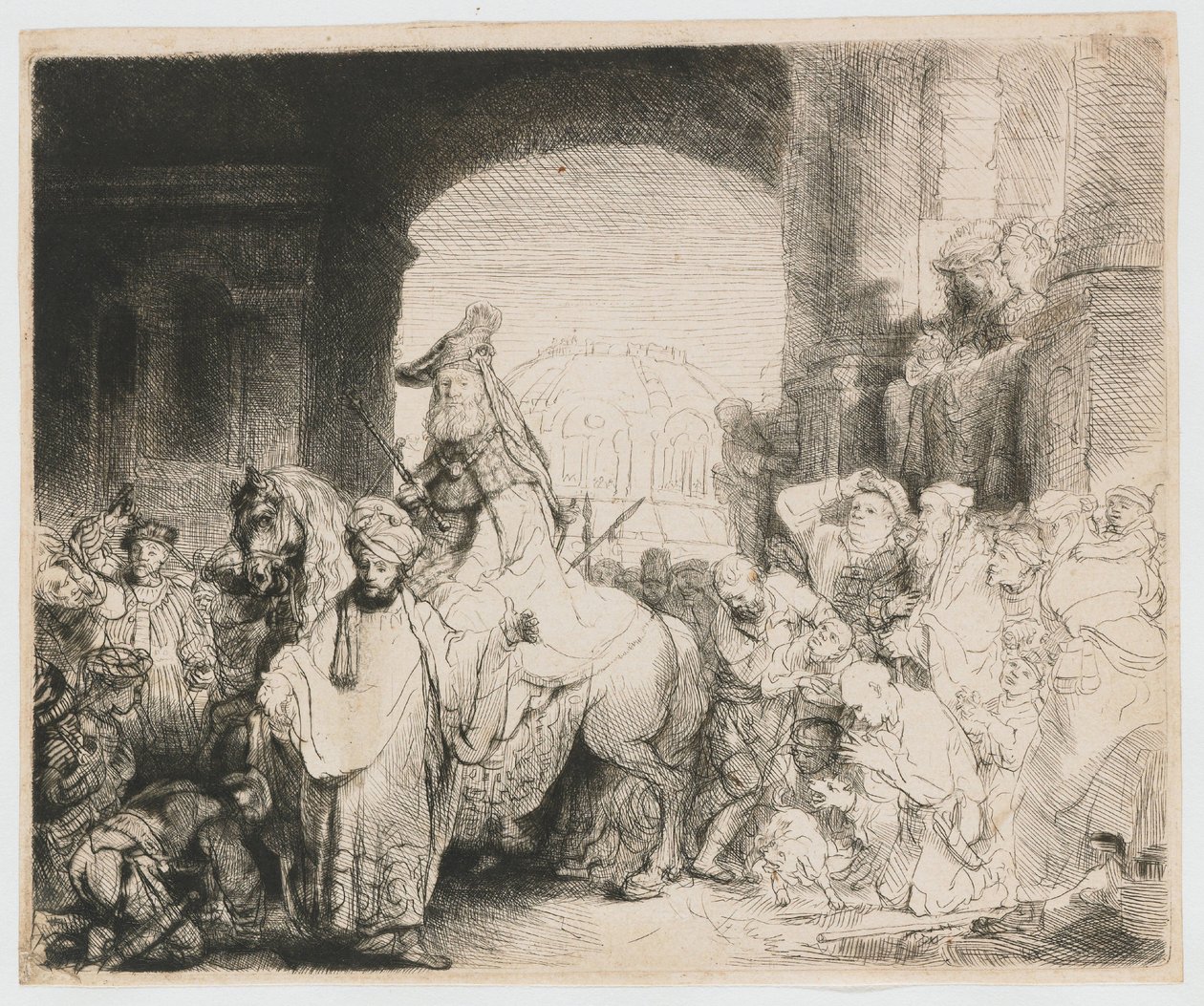 Il trionfo di Mordecai da Rembrandt van Rijn
