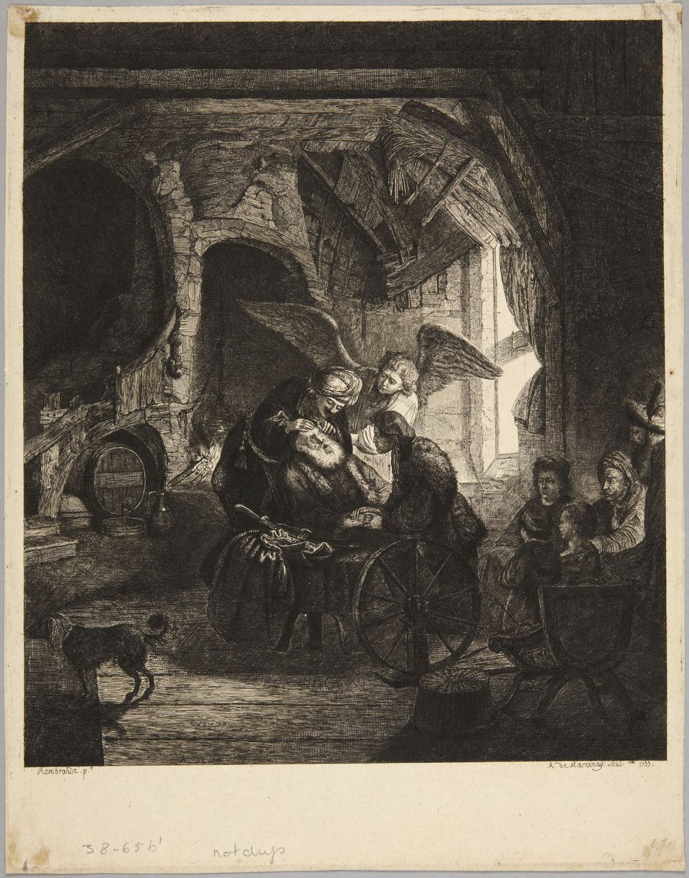 Tobia riacquista la vista da Rembrandt van Rijn