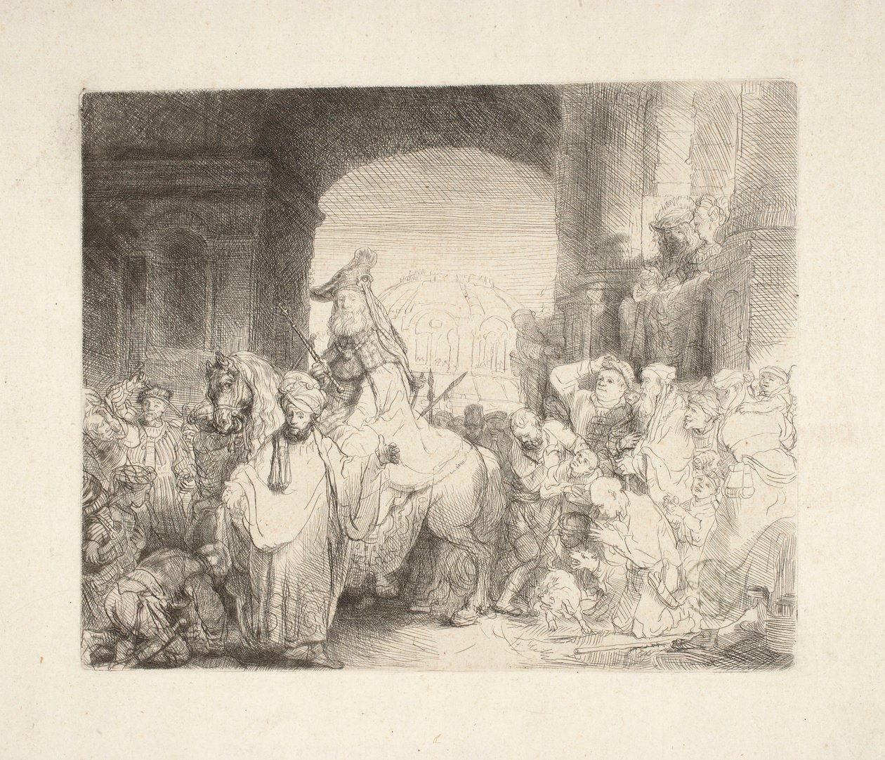 Il trionfo di Mardocheo da Rembrandt van Rijn