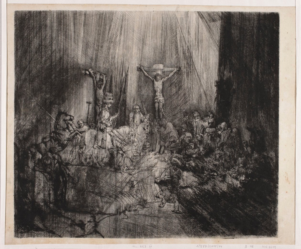 Tre croci da Rembrandt van Rijn