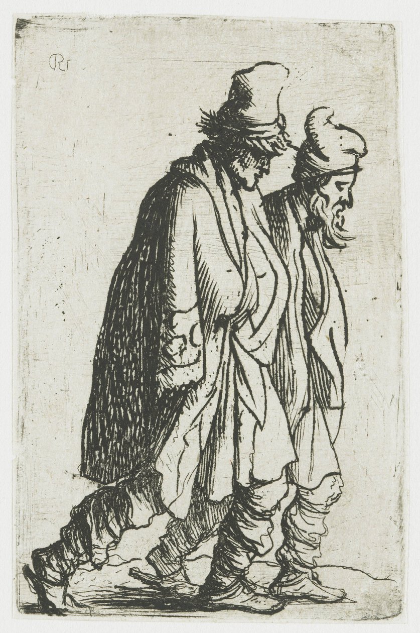 Due mendicanti da Rembrandt van Rijn