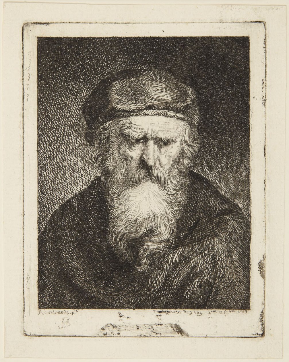 Vecchio scontroso da Rembrandt van Rijn