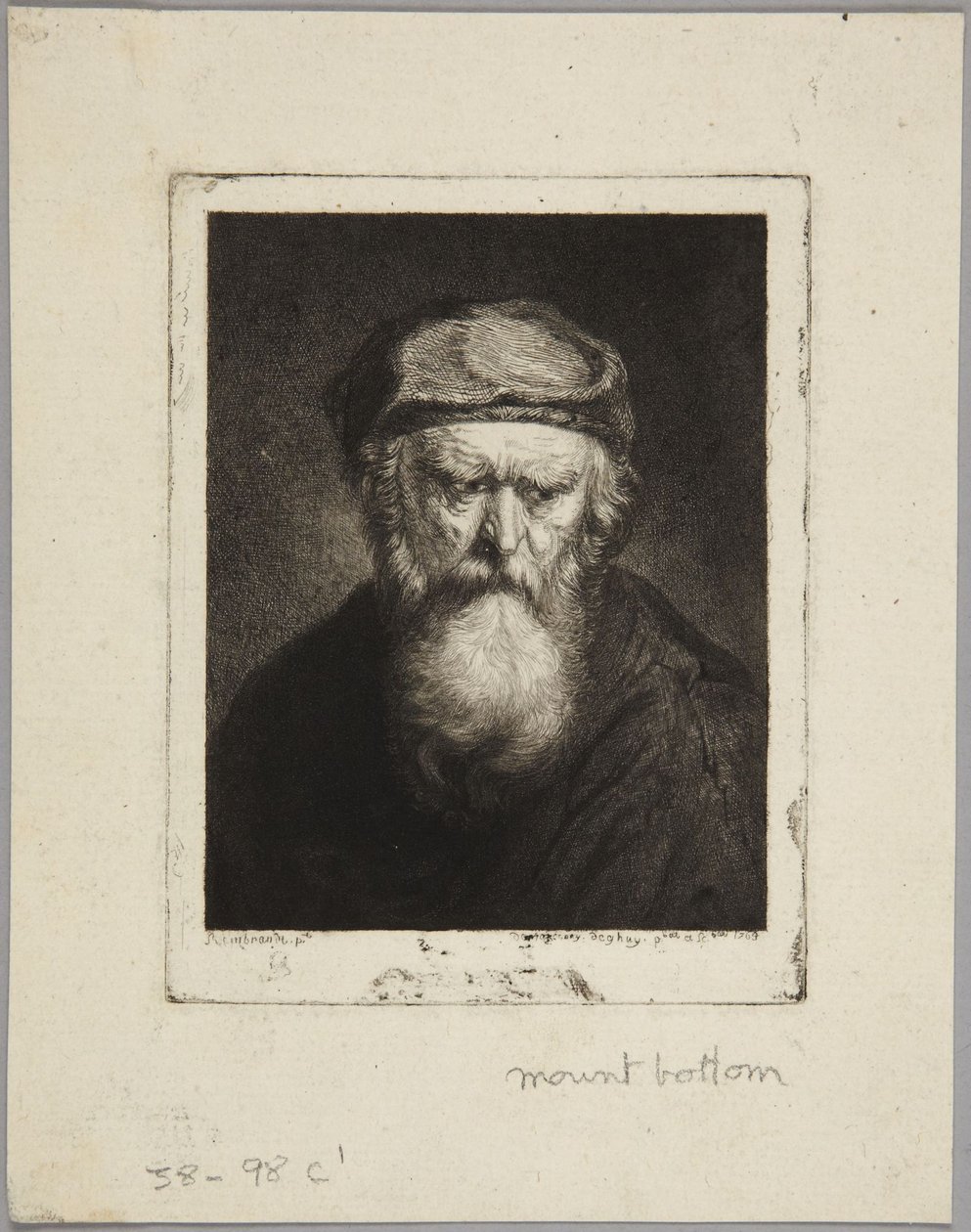 Vecchio atrabiliare da Rembrandt van Rijn