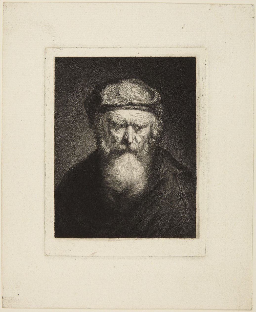 Vecchio irascibile da Rembrandt van Rijn