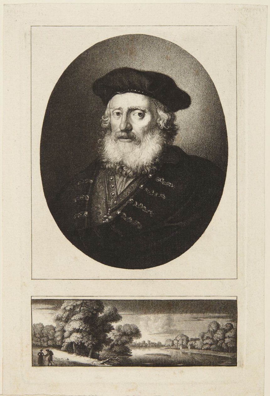Vecchio con berretto da Rembrandt van Rijn