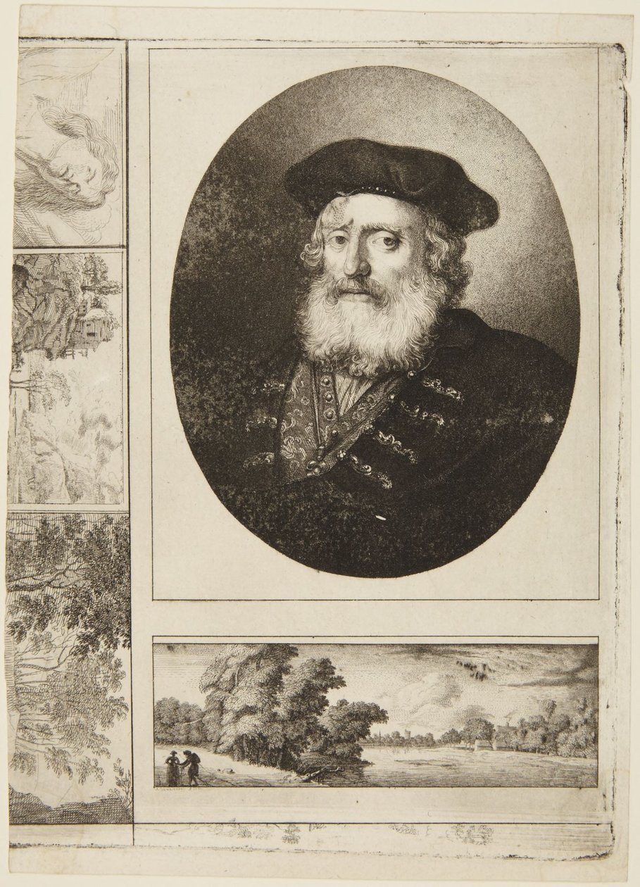 Vecchio con toque da Rembrandt van Rijn
