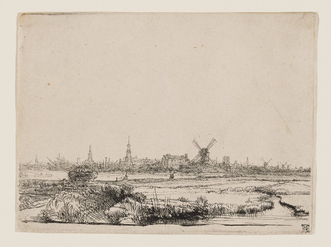Vista di Amsterdam da Rembrandt van Rijn