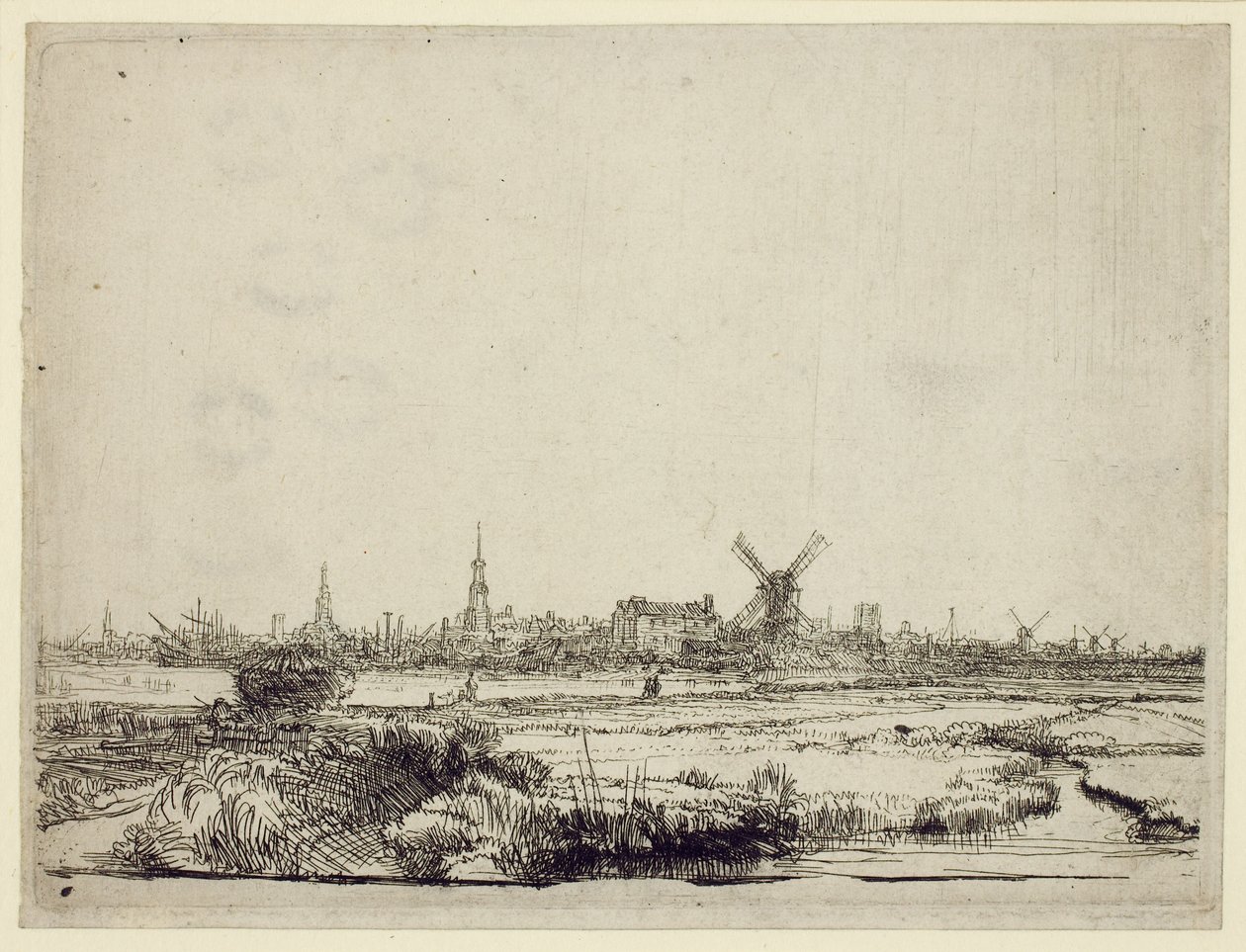Veduta di Amsterdam da Rembrandt van Rijn
