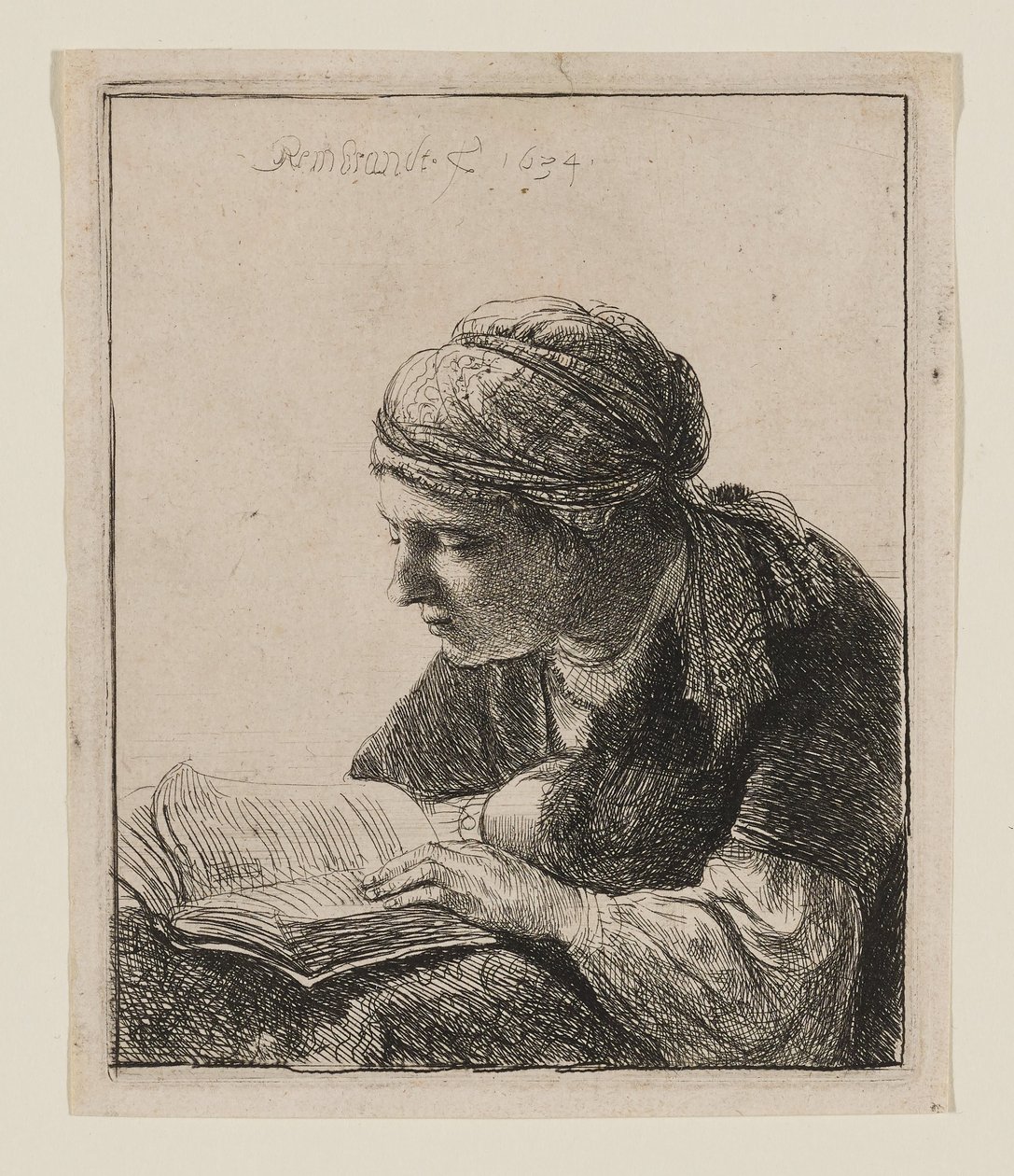 Donna che legge da Rembrandt van Rijn