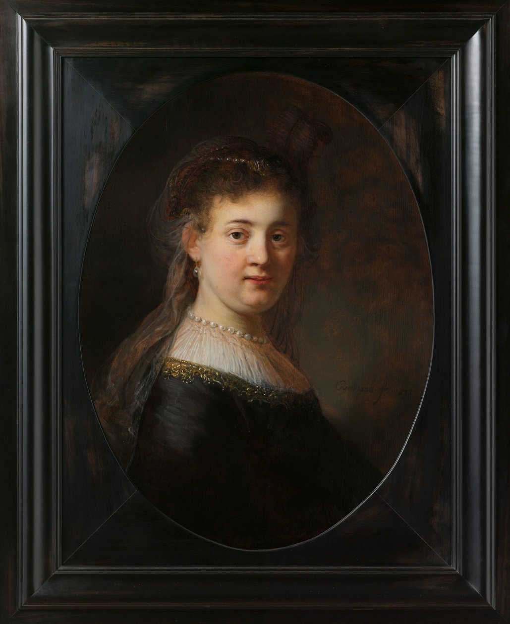 Giovane donna in costume di fantasia da Rembrandt van Rijn