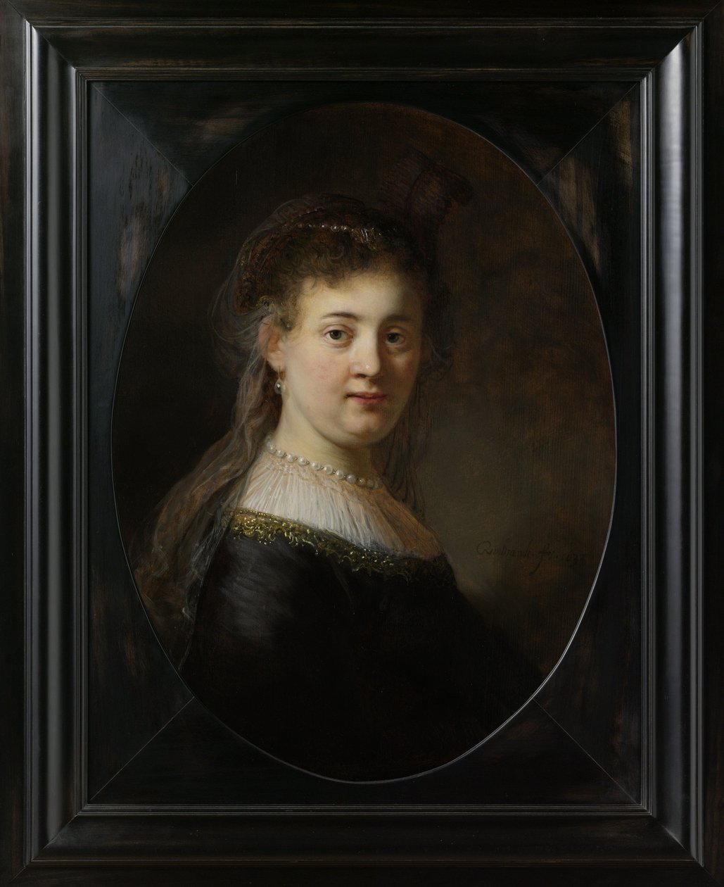 Giovane donna in costume fantastico, 1633 da Rembrandt van Rijn