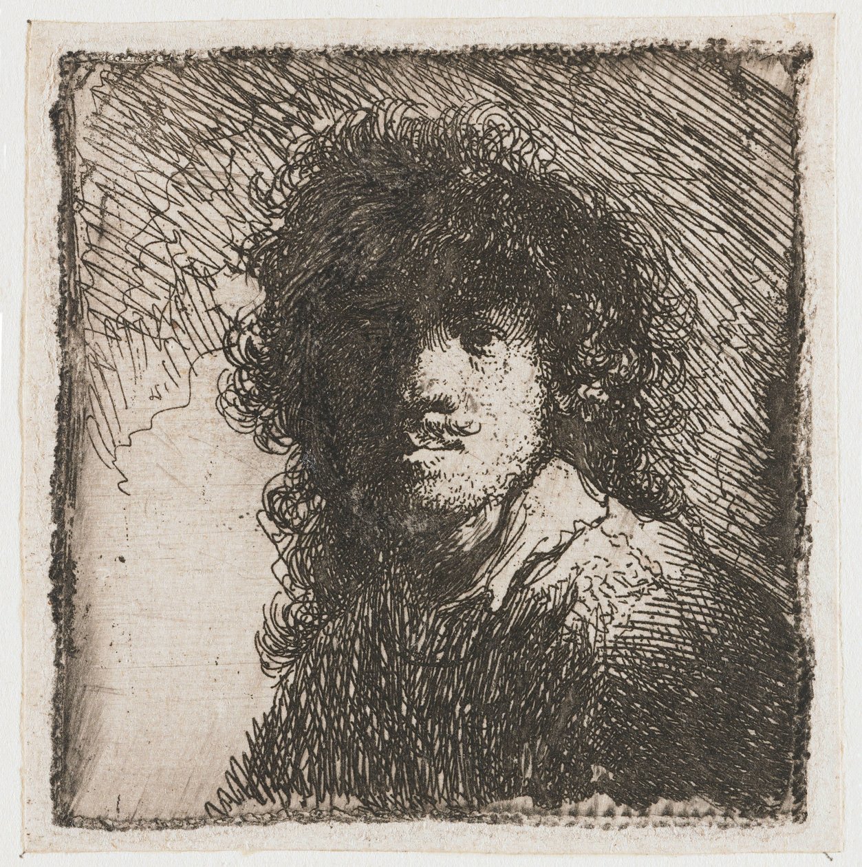 Autoritratto a capo scoperto da Rembrandt van Rijn