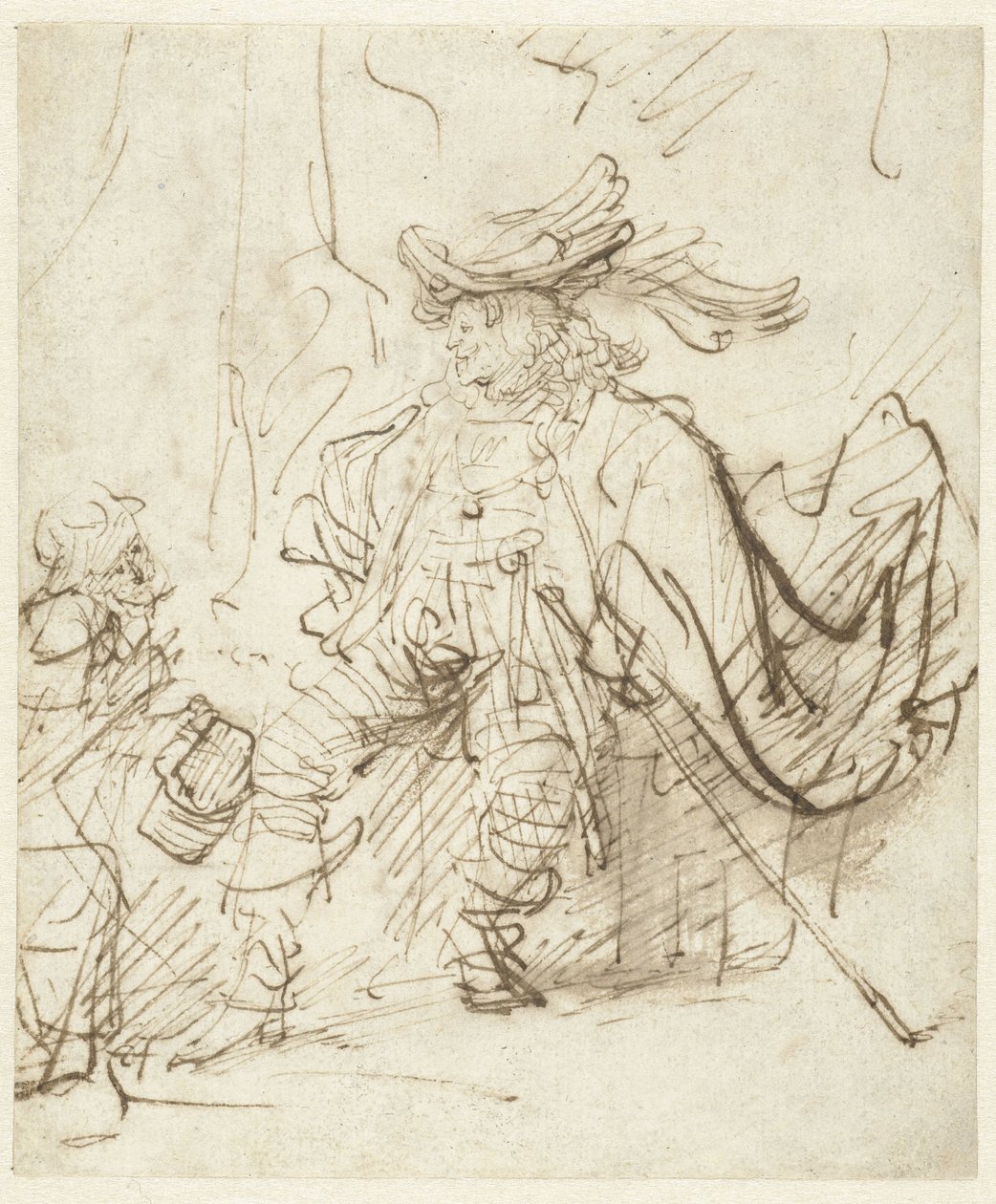 Attore seduto nel ruolo del Capitano da Rembrandt van Rijn