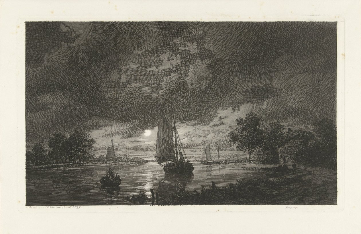 Veduta del fiume da Remigius Adrianus Haanen
