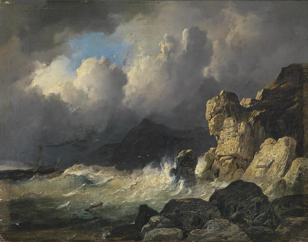 Costa tempestosa da Remigius Adrianus Haanen