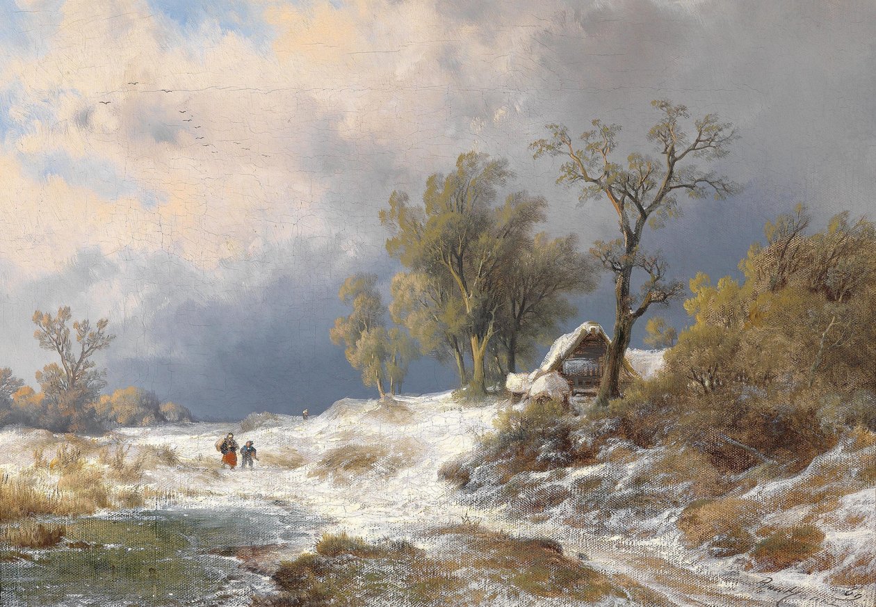 Paesaggio invernale (1869) da Remigius Adrianus Haanen