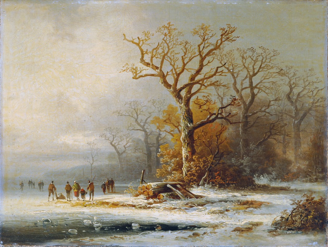 Paesaggio invernale da Remigius Adrianus van Haanen