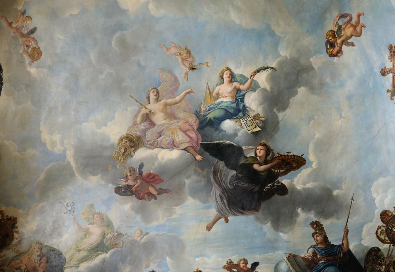 Figura della Magnificenza Reale, Immortalità e Progresso nelle Belle Arti da René Antoine Houasse