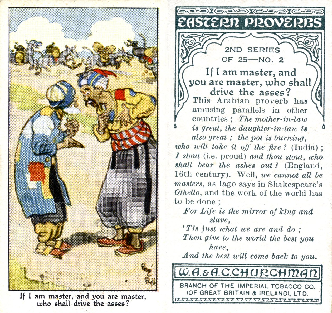 Se io sono il padrone, e tu sei il padrone, chi guiderà gli asini, 1932 da René Bull