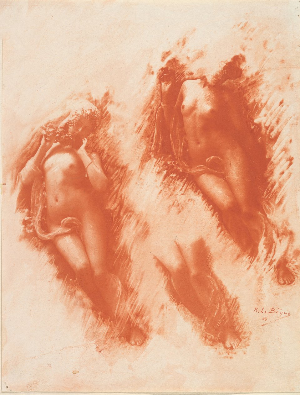 Studio in arancione da René Le Bègue