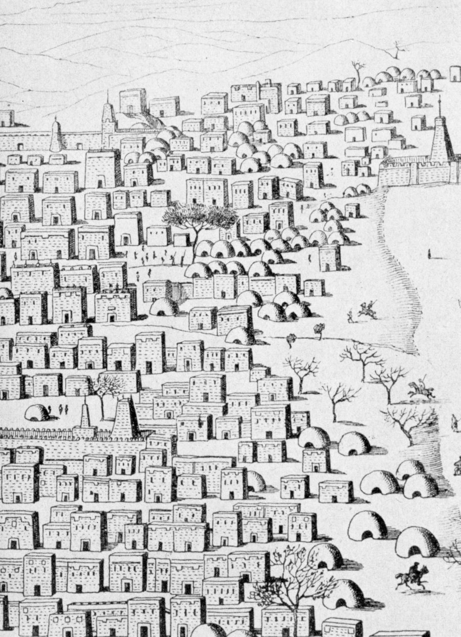 Timbuktu intorno al 1830 da Rene Caillie