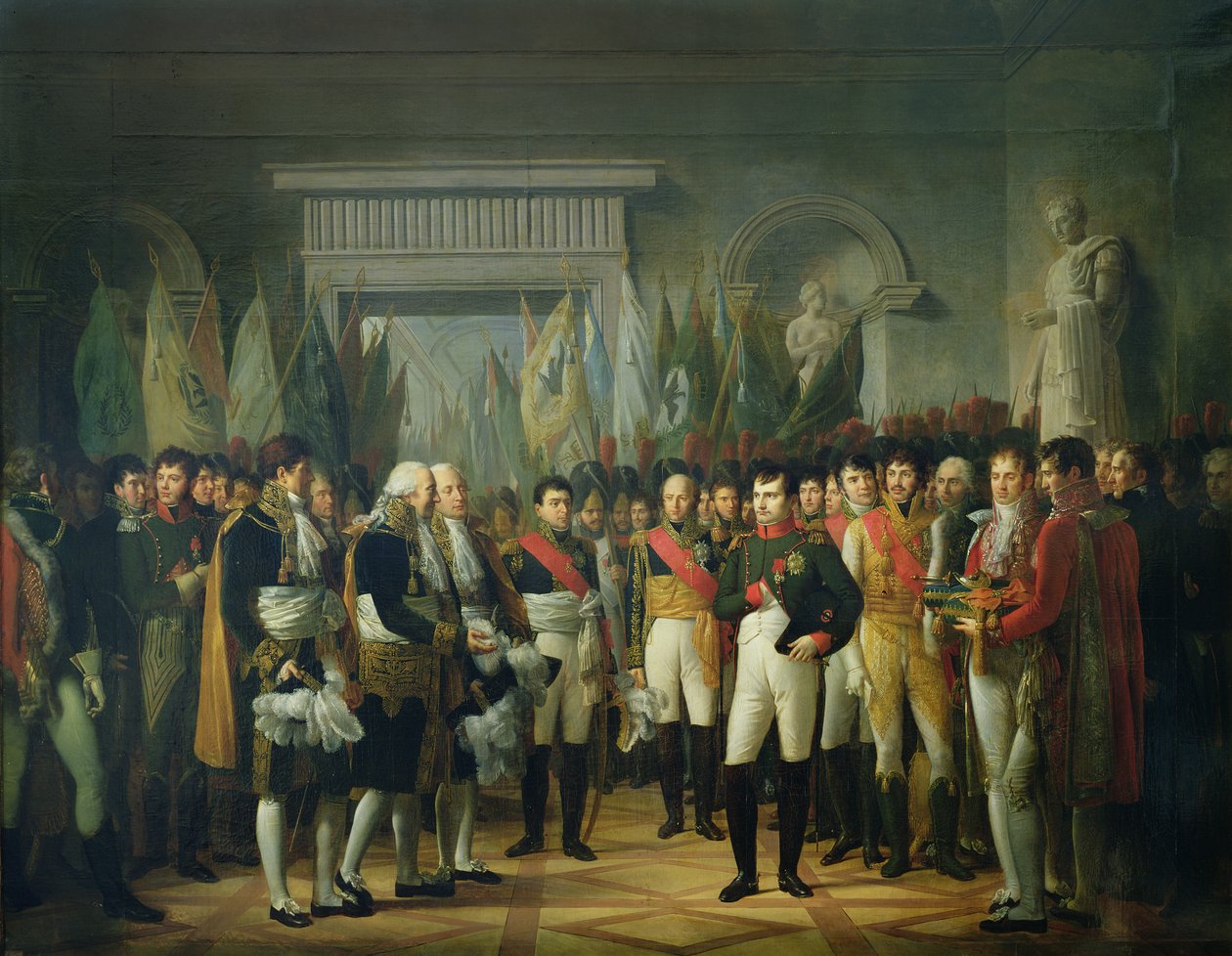 Napoleone I (1769-1821) riceve i deputati del Senato Conservatore al Palazzo Reale di Berlino, 19 novembre 1806 da Rene Theodore Berthon