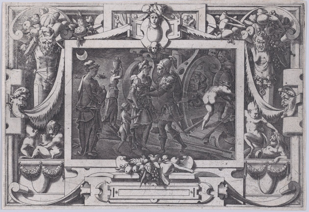 Medea parte con Giasone, 1563 da Rene Boyvin