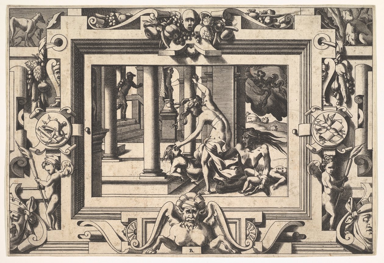 Medea Uccide i suoi Due Figli da Giasone da Rene Boyvin