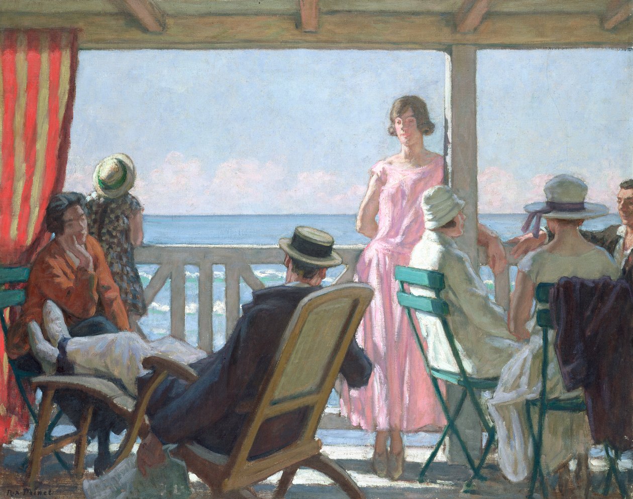 Au Bord de la Manche da René François Xavier Prinet