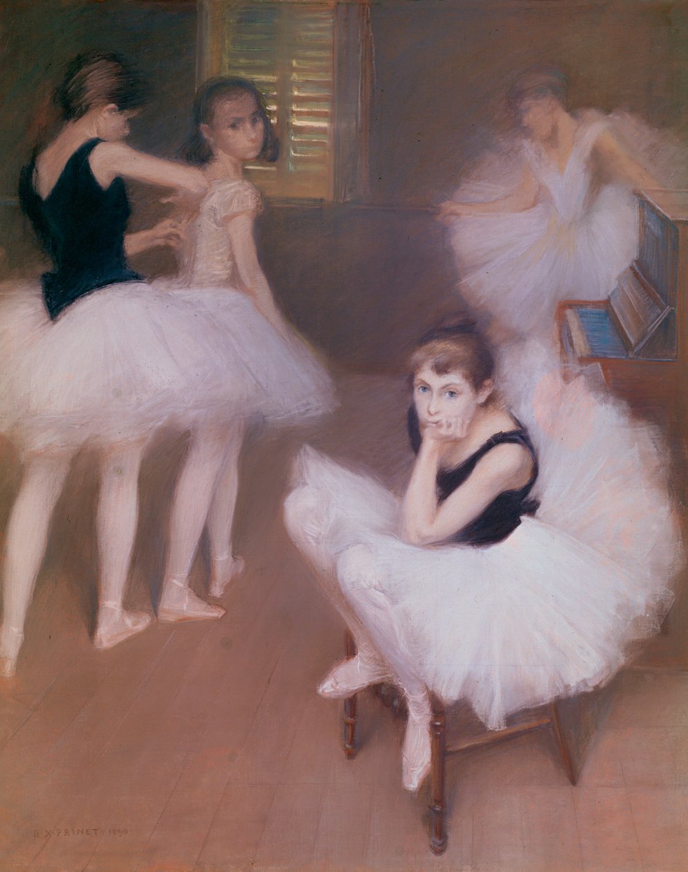 Jeunes danseuses au repos - Giovani danzatrici a riposo ... da René François Xavier Prinet