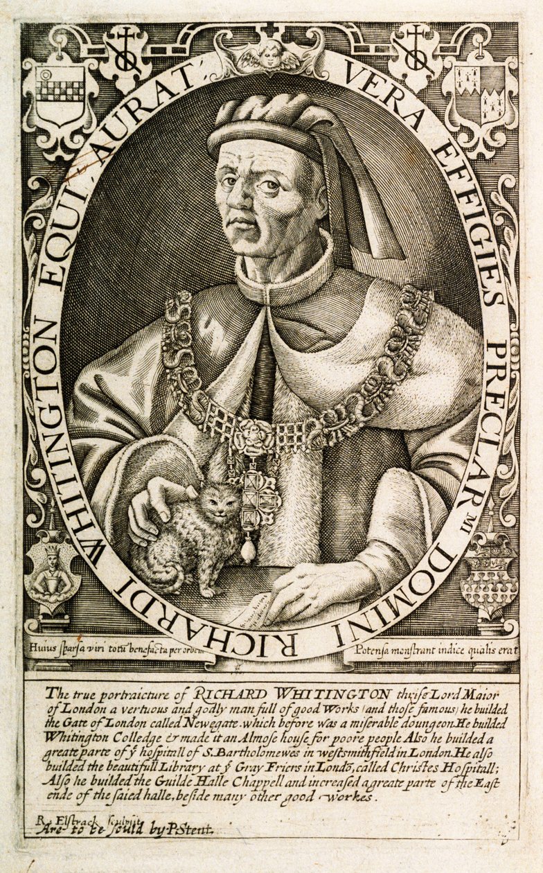 Dick Whittington, Sindaco di Londra da Renold Elstrack