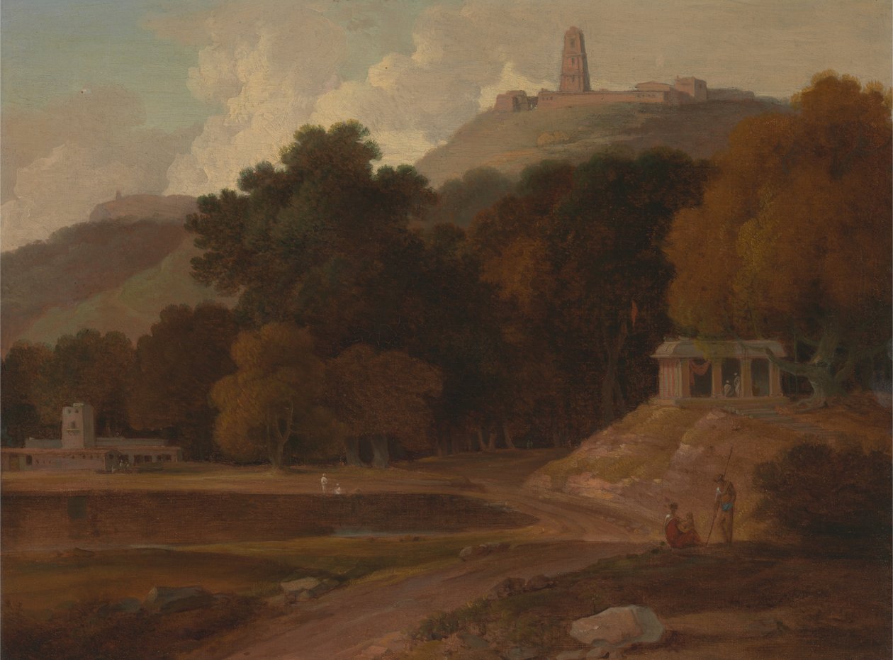 Paesaggio collinare in India da Rev. Edward Thomas Daniell