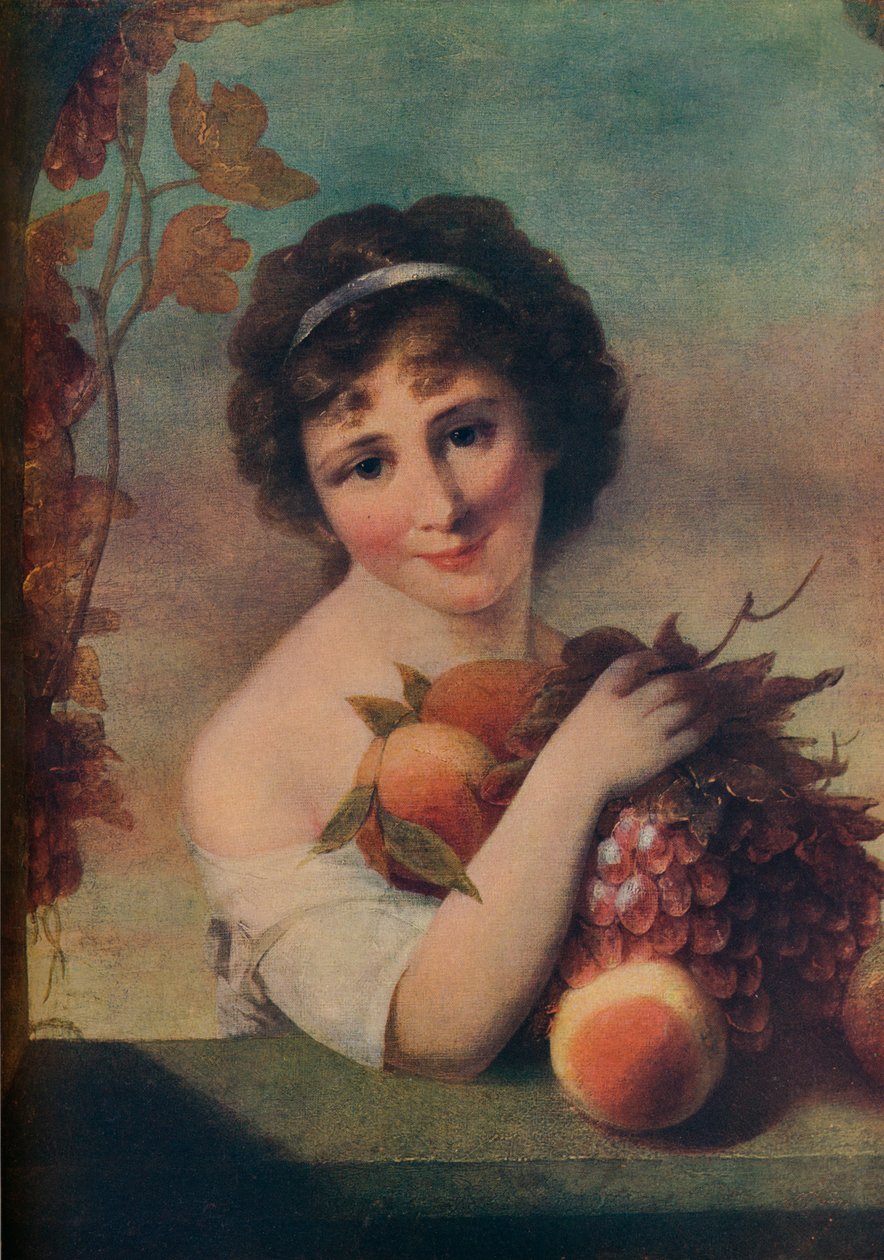 Ragazza con frutta, c1780 da Rev. Matthew William Peters