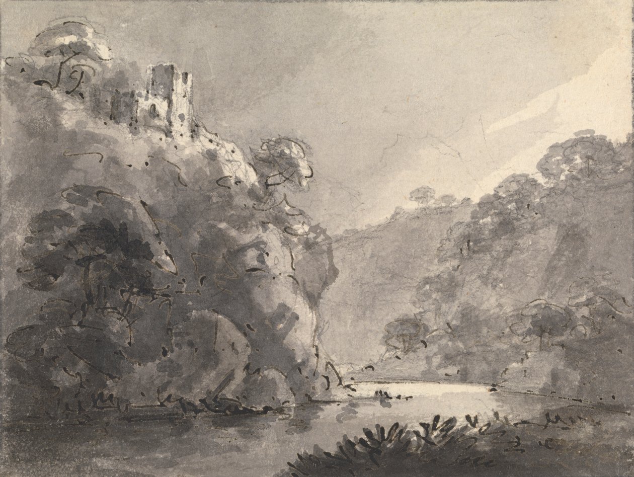 Paesaggio con Castello su una Collina a Sinistra da Rev. William Gilpin