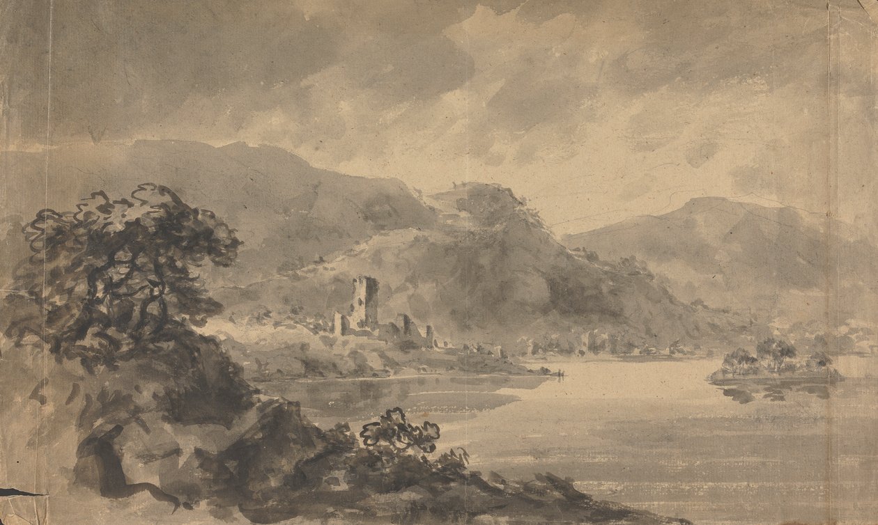 Paesaggio con Fiume, Castello e Montagne da Rev. William Gilpin