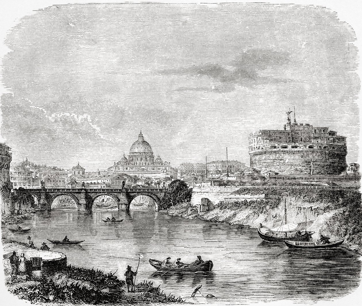 San Pietro con il ponte e Castel Sant