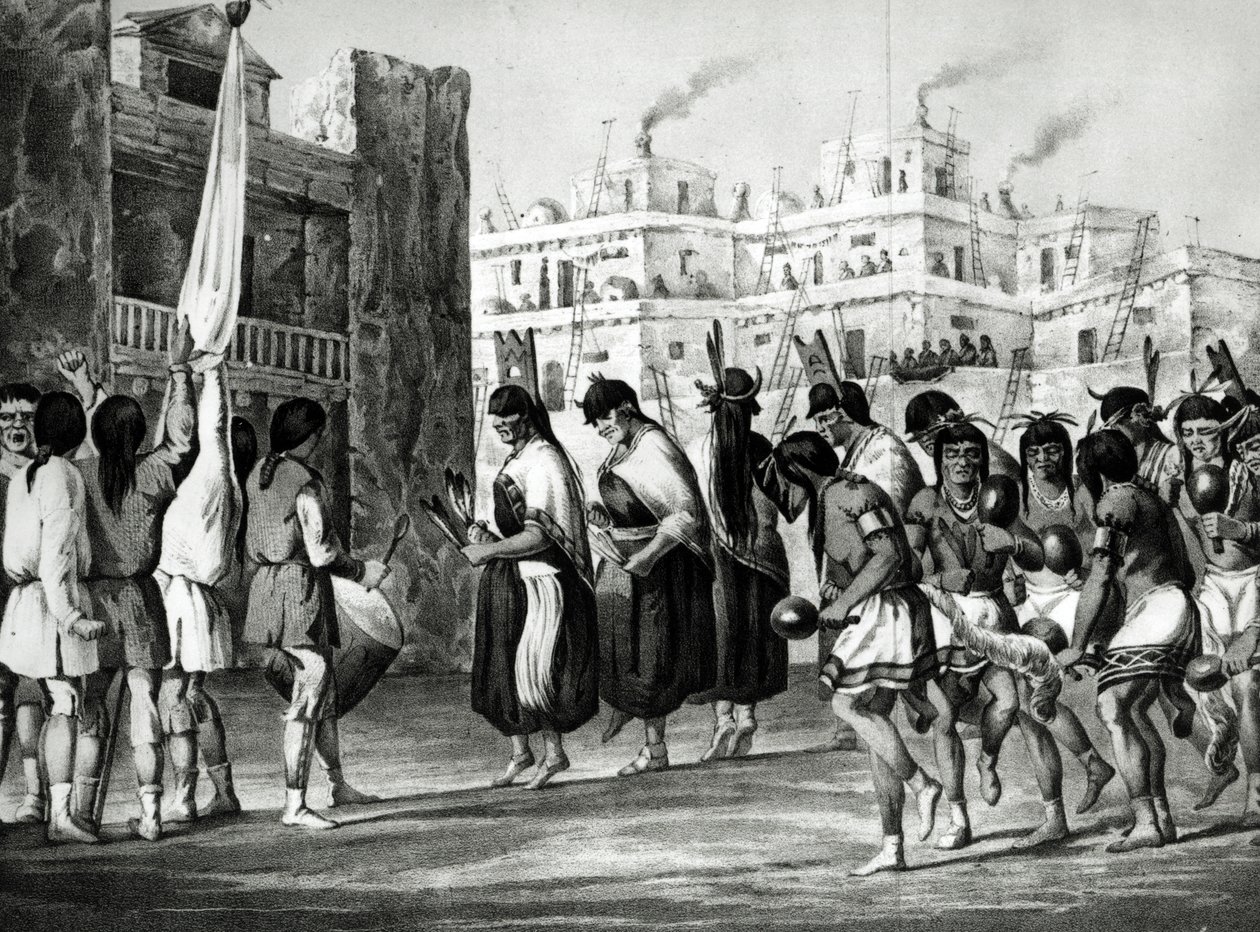 Danza del bufalo a Pueblo de Zuni, Nuovo Messico, dal 