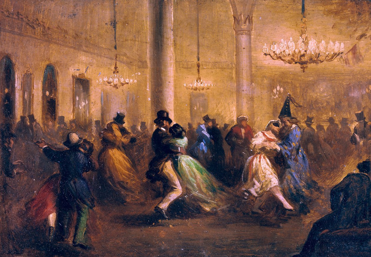 Il Baile de Capellanes, c. 1860-1865 da Ricardo Balaca y Canseco