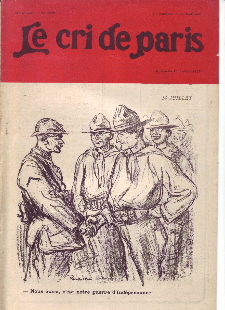 Illustrazione di Ricardo Flores (1878-1918) per la copertina di Le Cri de Paris da Ricardo Flores