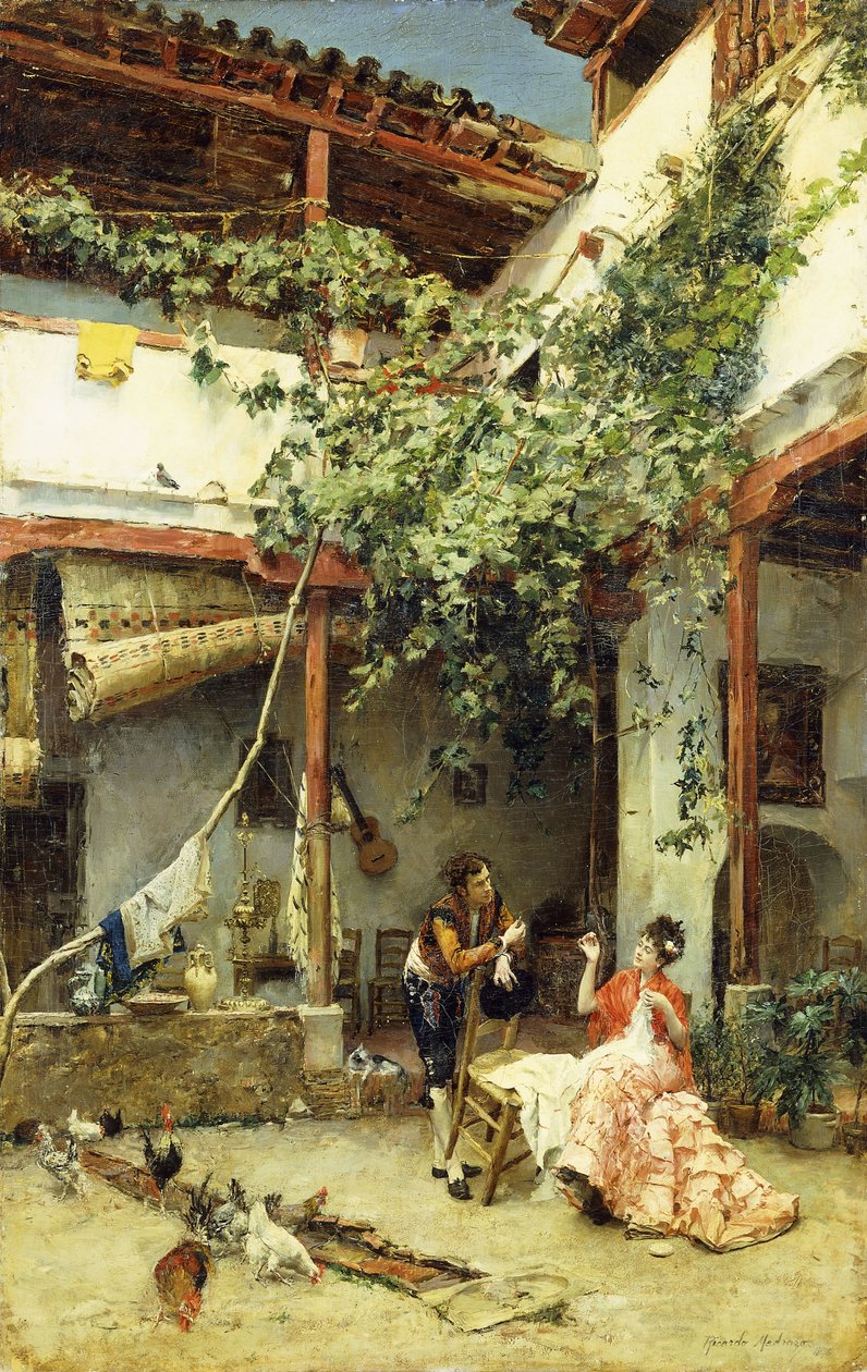 Nel Cortile da Ricardo de Madrazo y Garreta