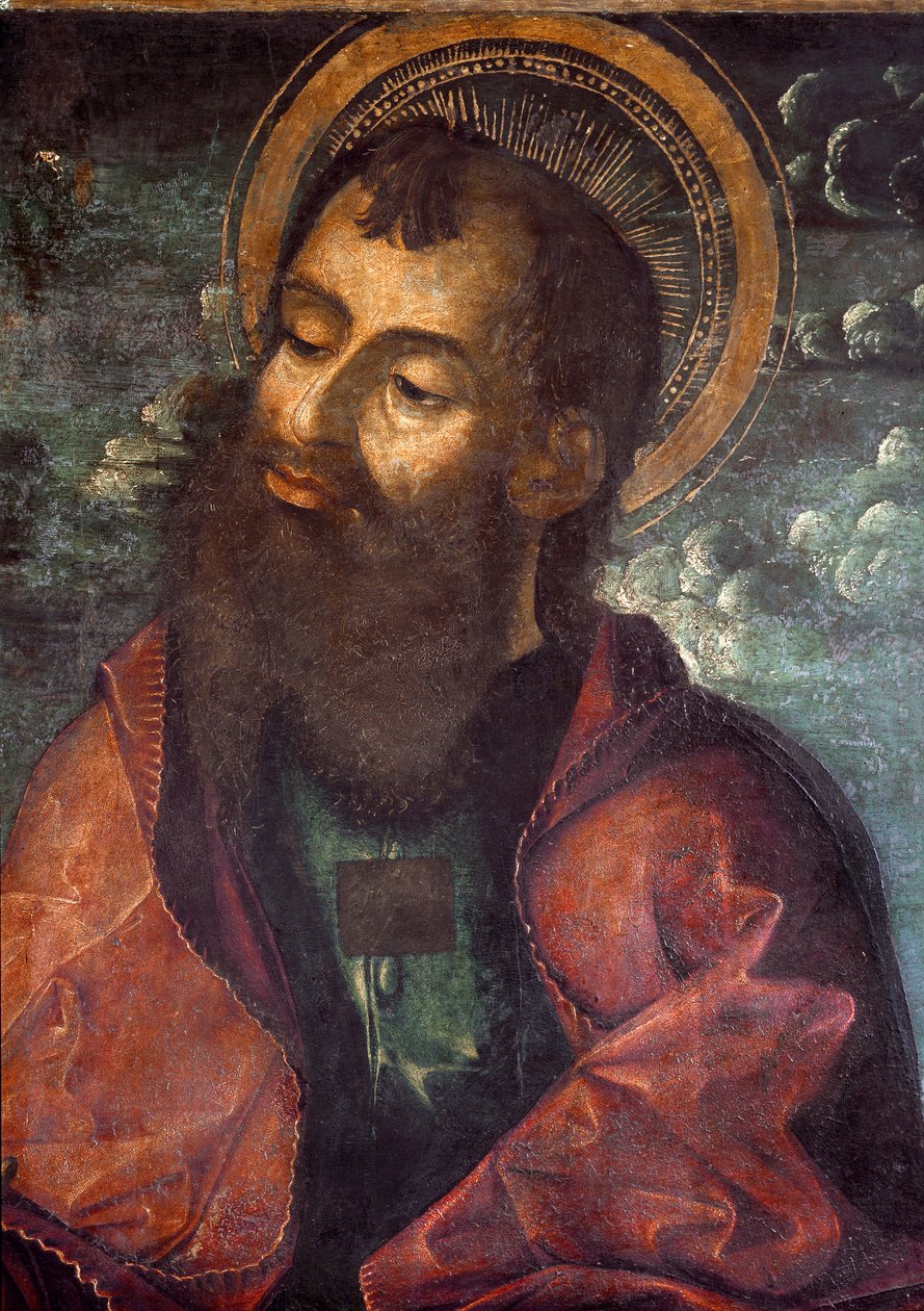 San Paolo e San Pietro (dettaglio che rappresenta San Paolo) da Riccardo Quartararo