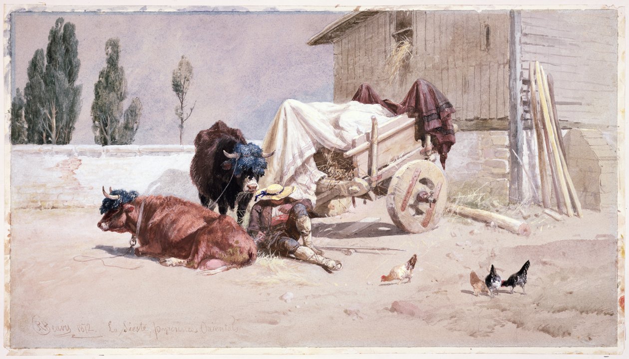 La Siesta: Scena nei Pirenei Orientali, 1872 da Richard Beavis